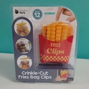 Crinkle-Cut Fries Bag Clips - Madison York, Cute Kitchen Kitsch.
